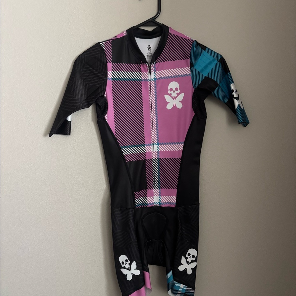 Betty Designs Tartan Skin Suit XS